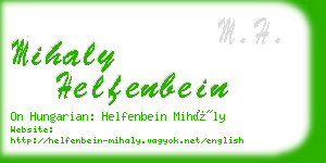 mihaly helfenbein business card